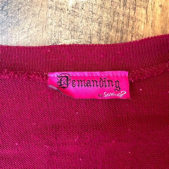 Burgundy cardigan - Picture 2 of 2